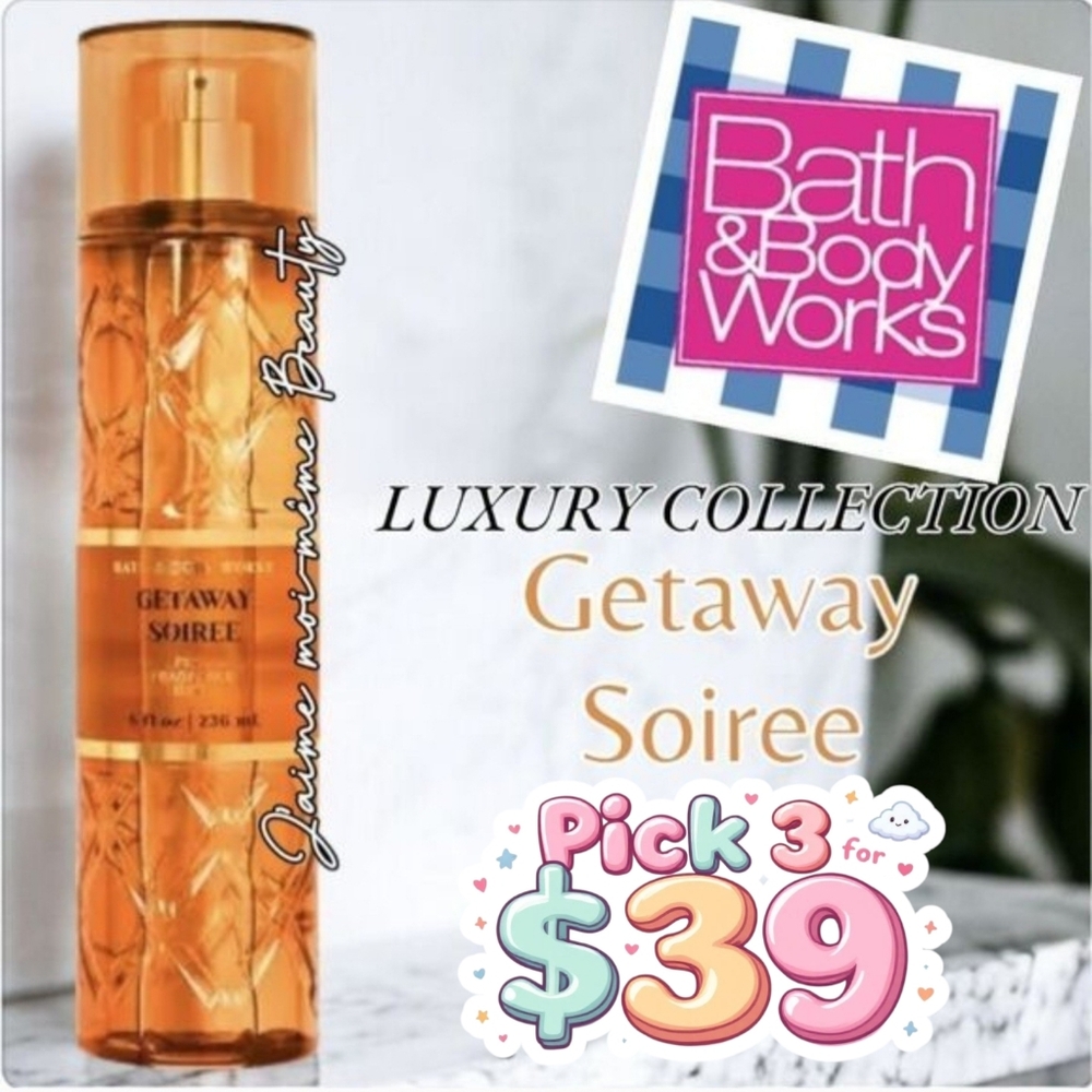 GETAWAY SOIREE  Bath & Body Works Luxury Collection -Smells like Tom Ford Soleil